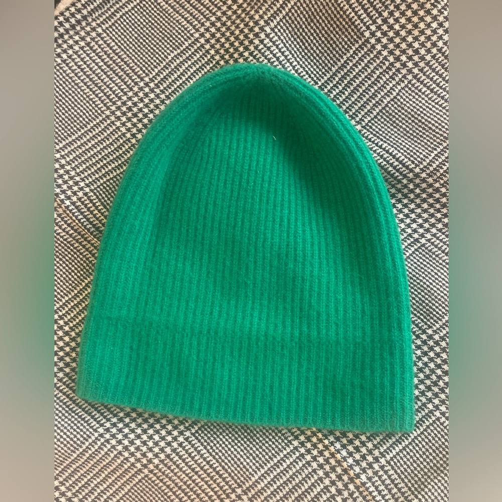 Auxiliary Emerald Knit Cashmere Hat